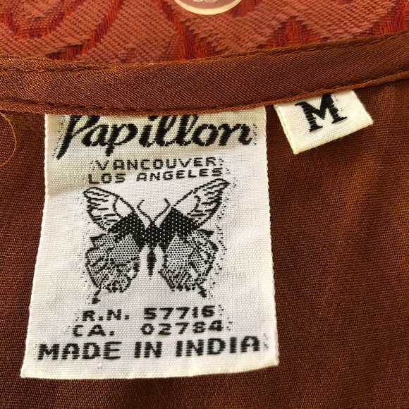 Beautiful Papillon rust colored duster - Picture 6 of 7